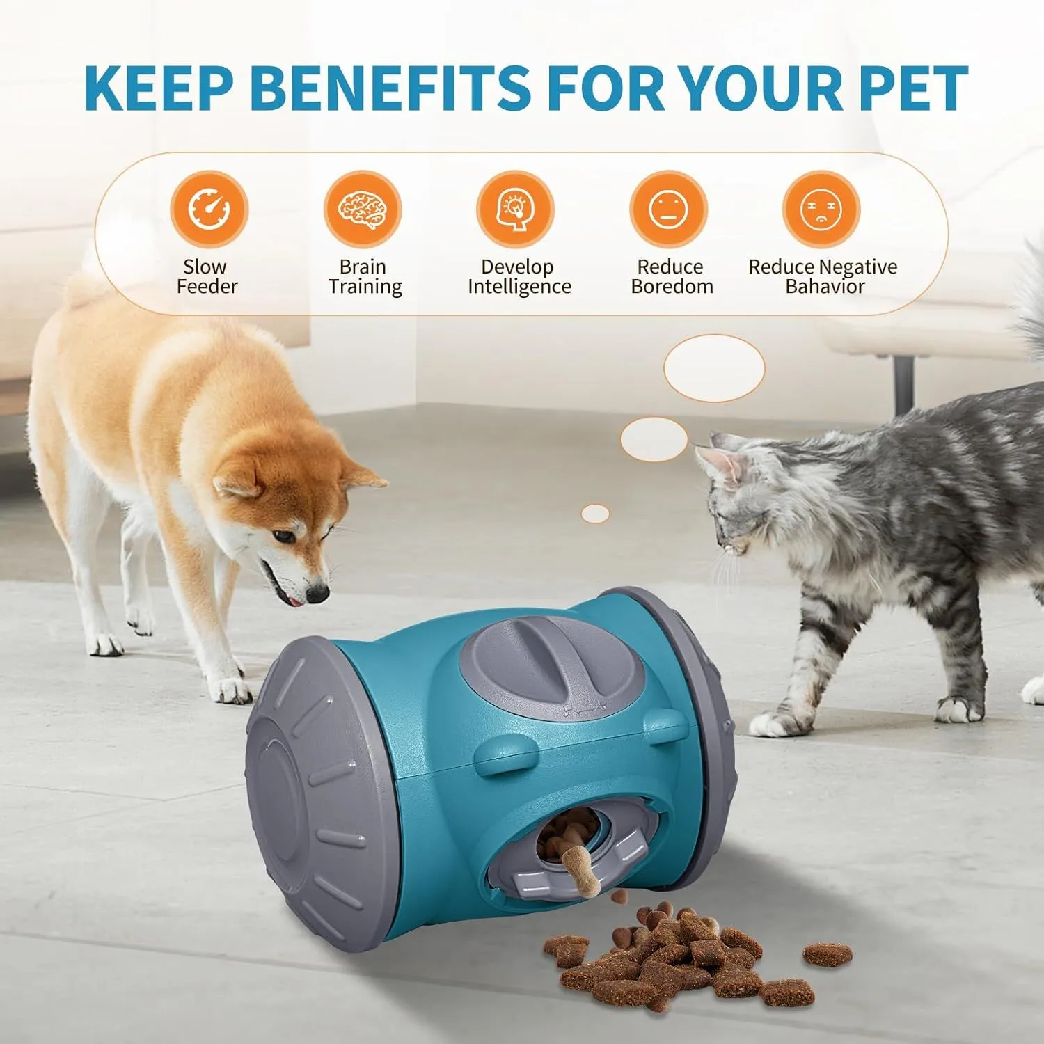 Dog Interactive Feeder Tumbler