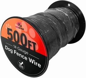 Dog Fence Wire for Electric Dog Fence System, 500 ft, 14 Gauge Pro Grade Wire, Covers ⅓ Acre,Easy to Install, Compatible with reputable Underground Fence Brands, Thick and Durable