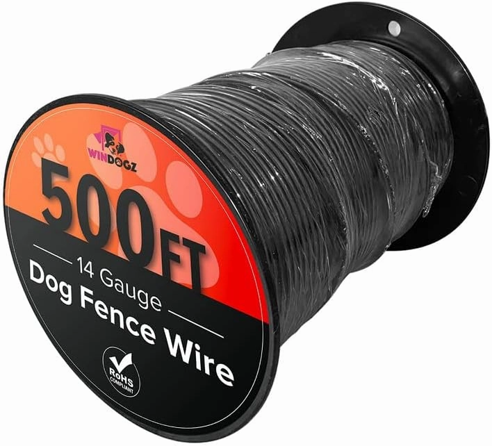 Dog Fence Wire for Electric Dog Fence System, 500 ft, 14 Gauge Pro Grade Wire, Covers ⅓ Acre,Easy to Install, Compatible with reputable Underground Fence Brands, Thick and Durable