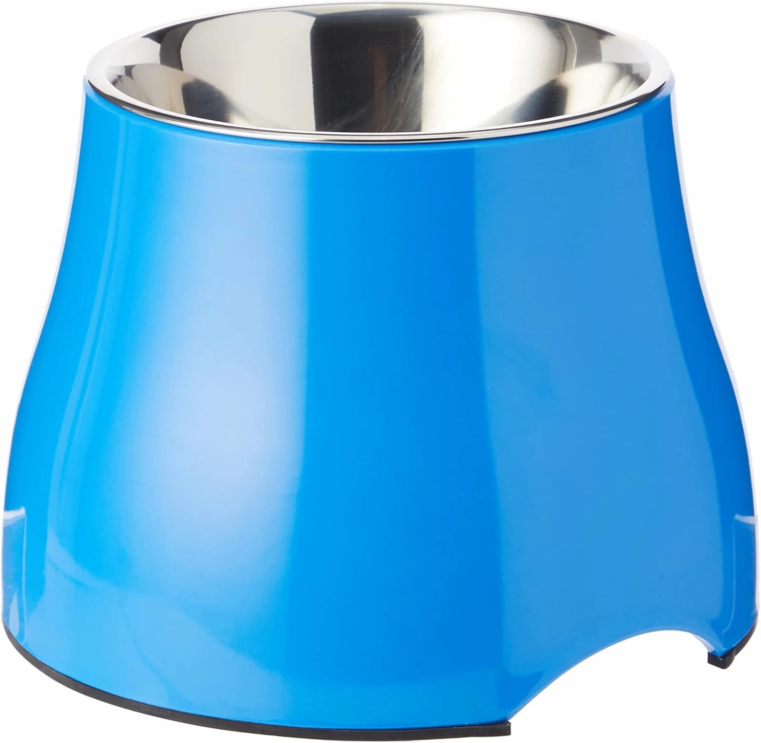 Dogit Elevated Dog Bowl, Stainless Steel Dog Food and Water Bowl for Large Dogs, Blue, 73751