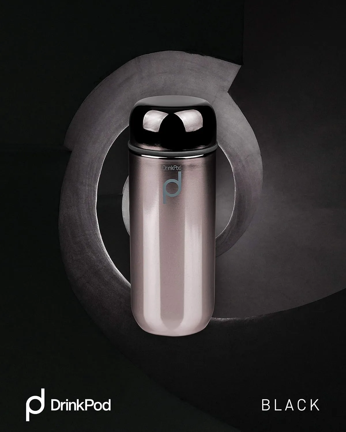 DrinkPod HCF-200BM Vacuum Insulated Flask, Stainless Steel, 200 milliliters