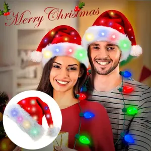 🎅Early Christmas Sale 28% & Free Shipping🎁- Luminous Santa Hat LED