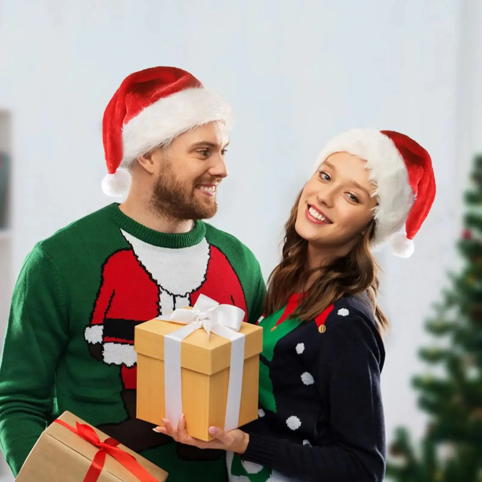🎅Early Christmas Sale 28% & Free Shipping🎁- Luminous Santa Hat LED