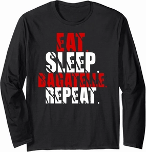 Eat Sleep Bagatelle Repeat for Men and Women funny Gifts Long Sleeve T-Shirt