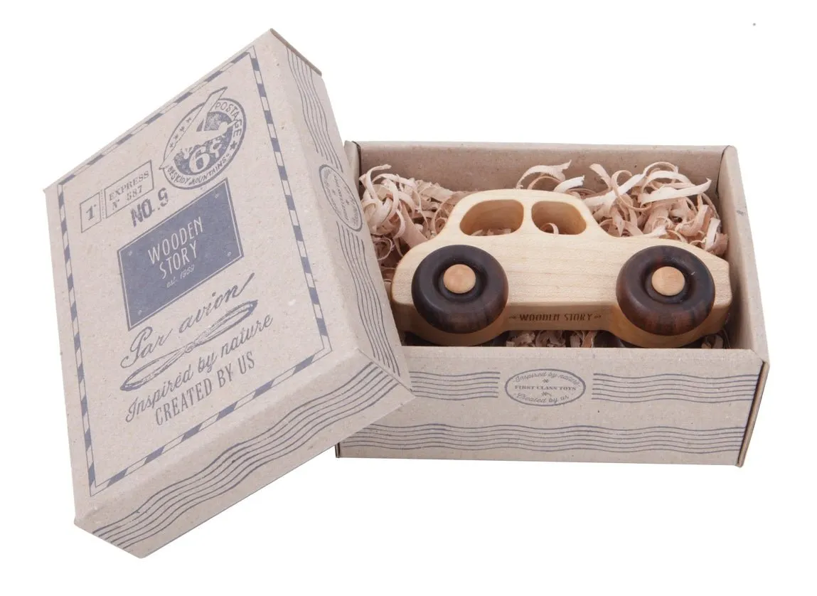 Eco-Friendly Wooden Toy Car by Wooden Story