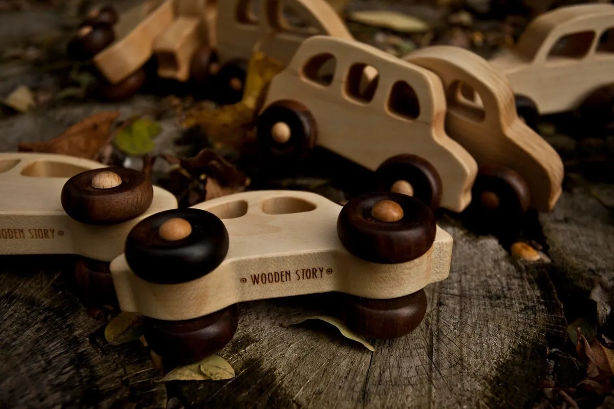 Eco-Friendly Wooden Toy Car by Wooden Story