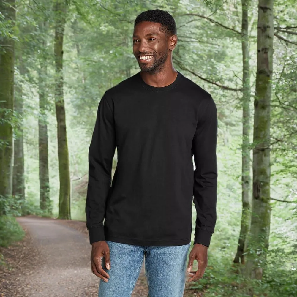 Eddie Bauer Men's Legend Wash 100% Cotton Long-Sleeve Classic T-Shirt