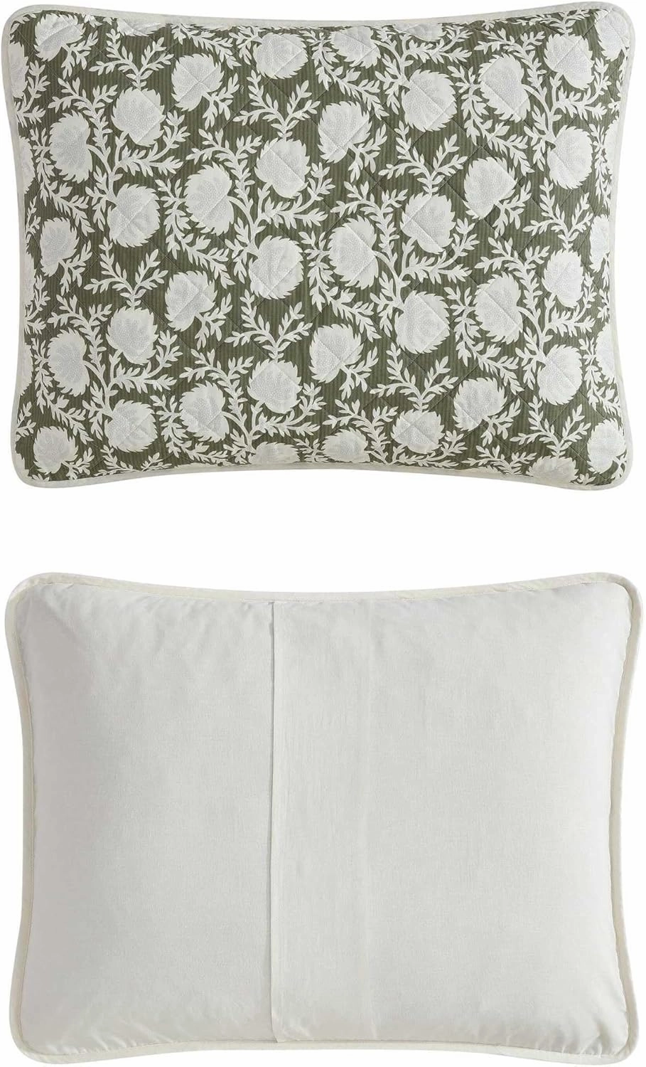 Eddie Bauer - Quilt Set, Super Soft Bedding with Matching Shams, Silky Smooth & Breathable, Classic Home Essentials (Garden Bloom Green, King)