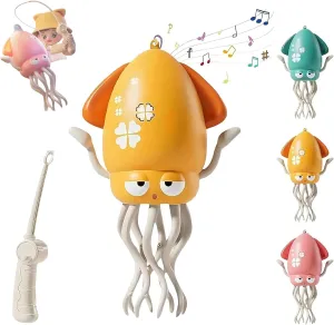Electric Crawling Octopus Toy, Magic Dancing Octopus Toy (Orange)