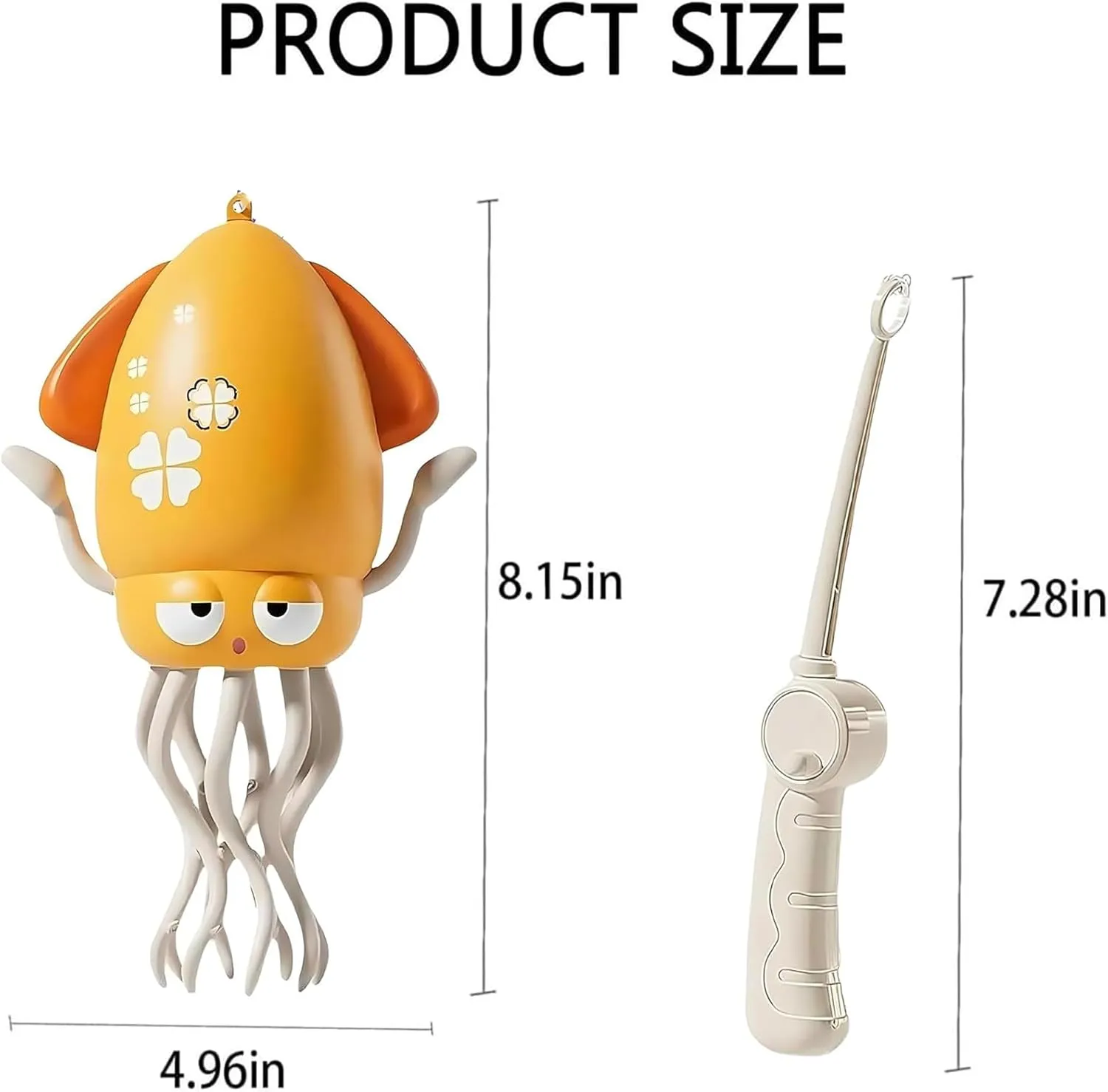Electric Crawling Octopus Toy, Magic Dancing Octopus Toy (Orange)