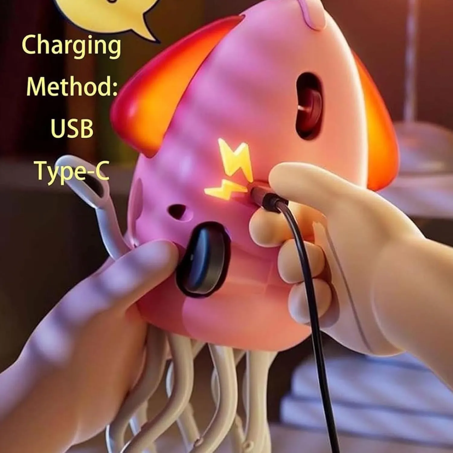 Electric Crawling Octopus Toy, Magic Dancing Octopus Toy (Orange)