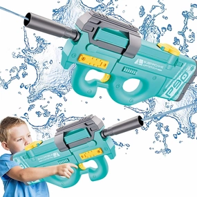 Electric Water Gun - Automatic Water Blaster Gun Large Capacity & 33FT Shooting Distance, Kids Squirt Guns with Rechargeable Battery, Summer Outdoor Pool Toys Beach Toys for Adult Boys Girls (Green)
