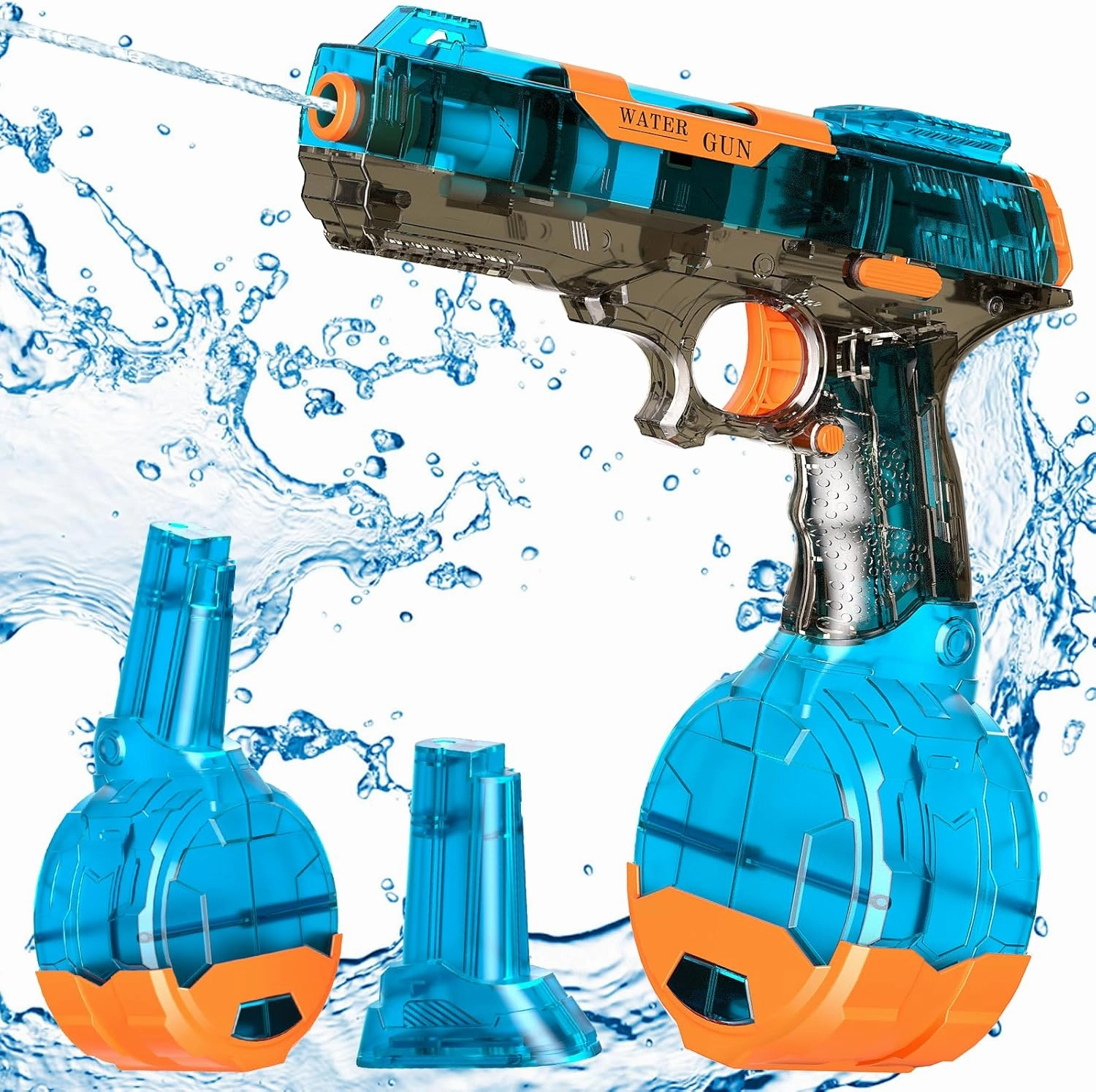 Electric Water Gun for Adults&Kids,Rechargeable Automatic Squirt Guns Up to 19Ft Range,Suitable for Beach Outdoor Activity