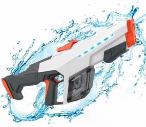 Electric Water Gun for Adults, Automatic Squirt Guns with Light Up to 32 FT Range, Rechargeable Powerful Water Blaster for Kids & Adults Summer Swimming Pool Party Beach Outdoor Activity