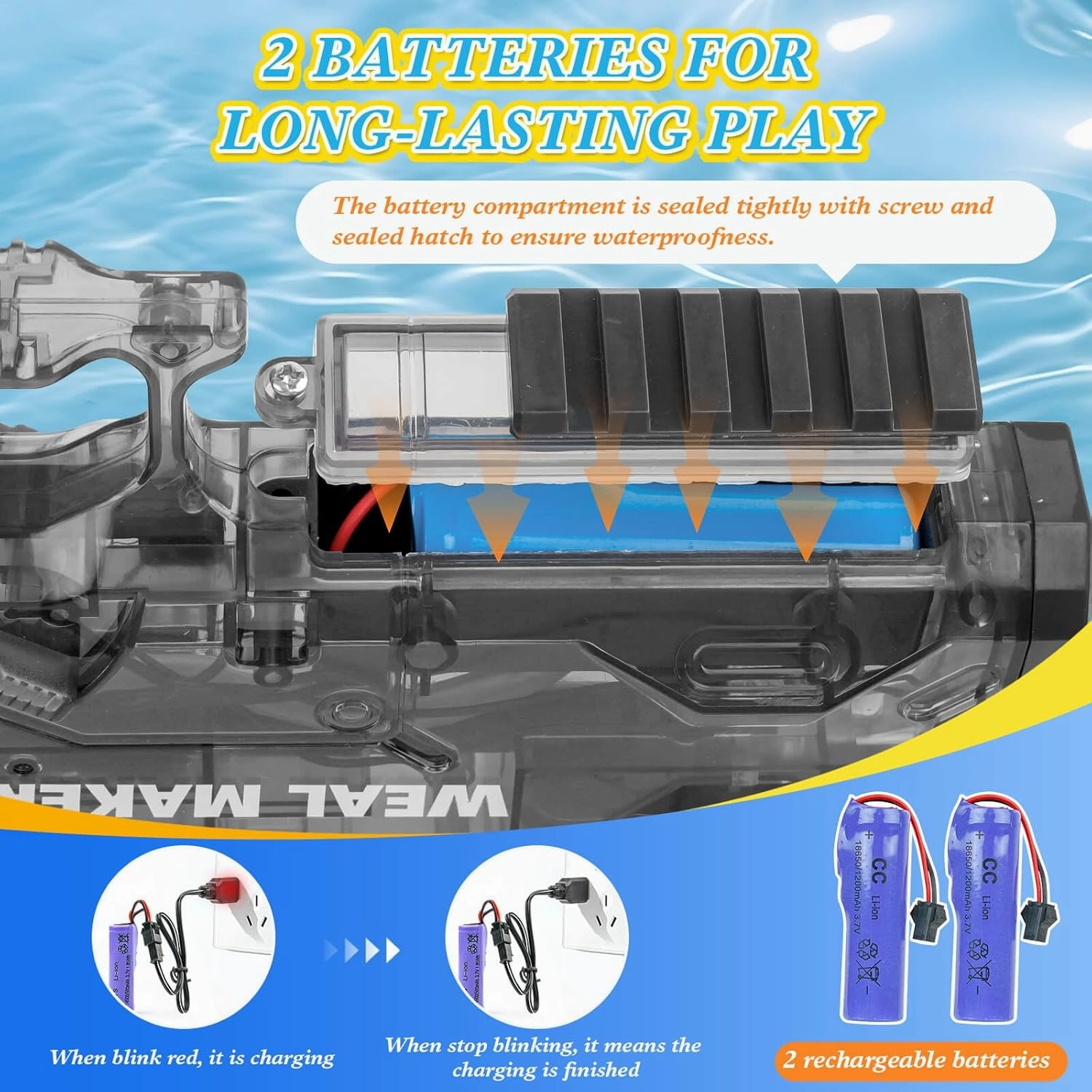 Electric Water Gun, Powerful Water Guns for Adults Kids Automatic Water Pistol 26FT Long Range Squirt Gun Large Capacity Watergun Toys for Summer