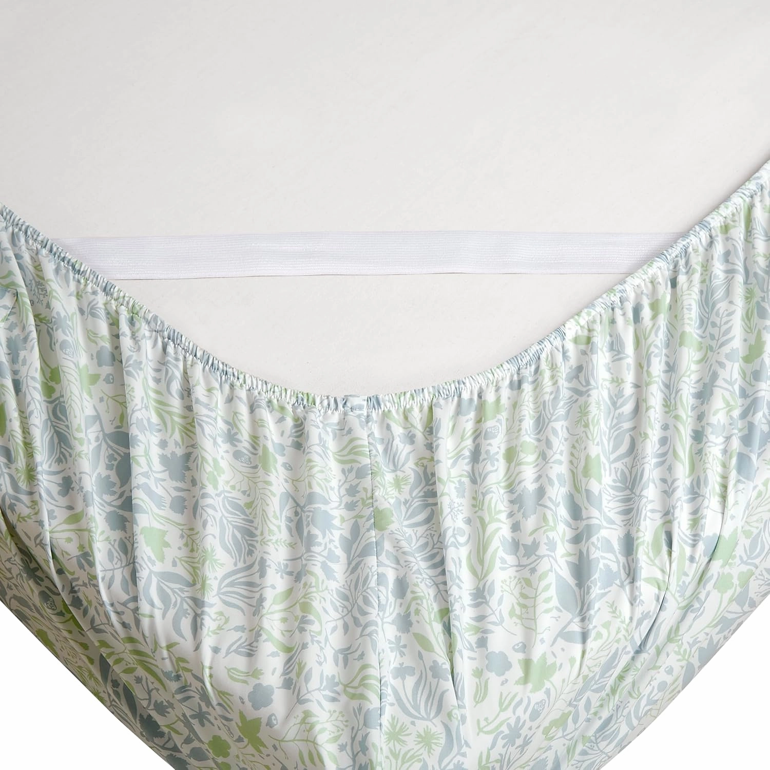 Elegant Comfort Softest and Coziest 6-Piece Sheet Set - 1500 Premium Hotel Quality Microfiber - Deep Pocket, Wrinkle Resistant 6-Piece Floral Bed Sheet Set, Queen, Anita Green