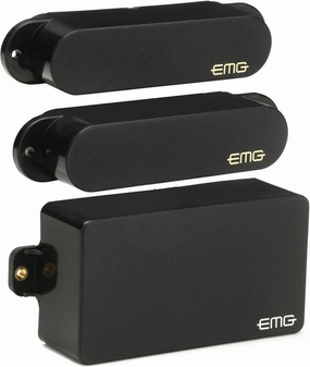 EMG SA/SA/81 Active Strat Guitar Pickup Set, Black