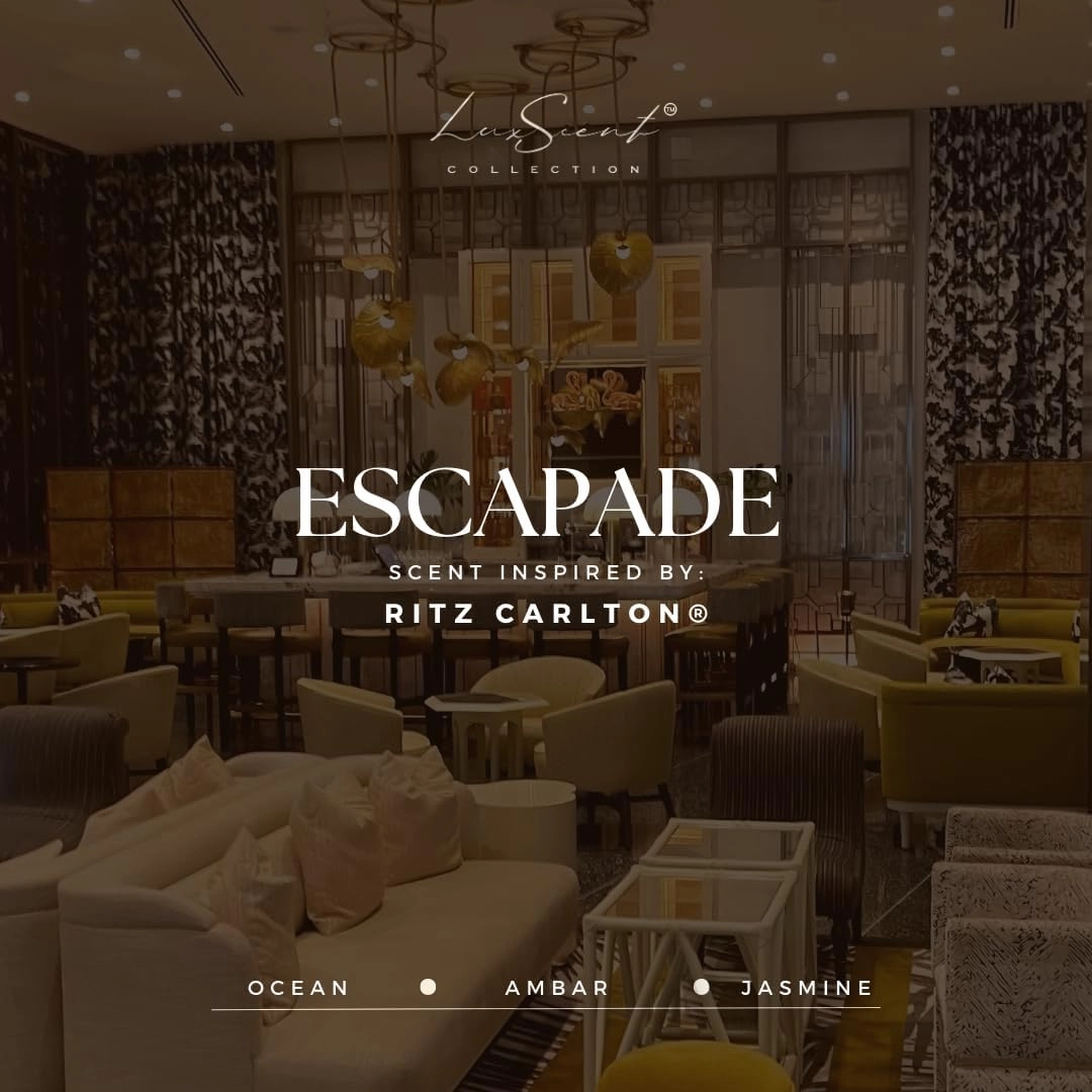 Escapade Aroma Diffuser Oil 1200ML - Waterless Essential Oil for diffusers - Luxury Hotel Fragrance Inspired by Ritz Carlton - Oils for Aromatherapy - Fits in Any Diffuser (Escapade)