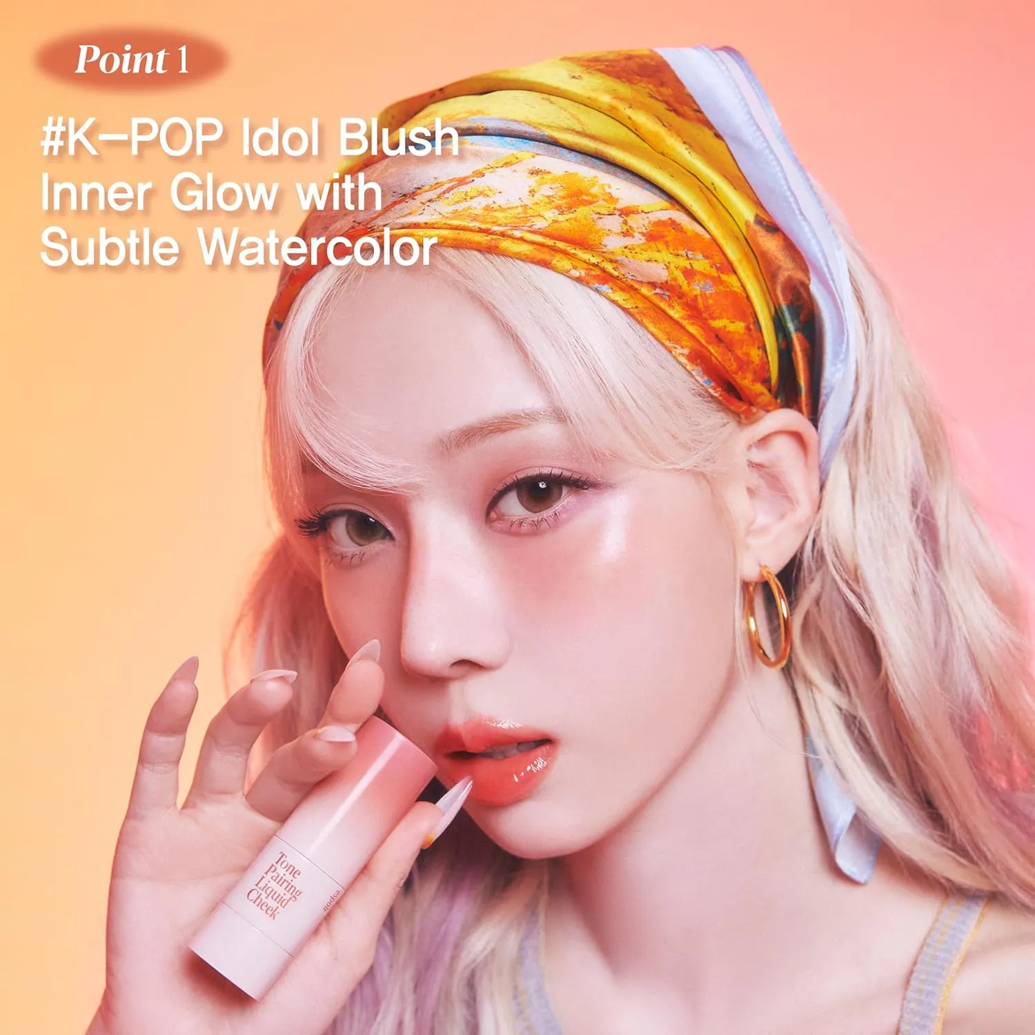 Espoir Tone-Pairing Liquid Blush #5 Rosy Bunny Moisturizing Formula for Dewy Cheeks Watercolor-like Subtle Color K-pop Idol Blush