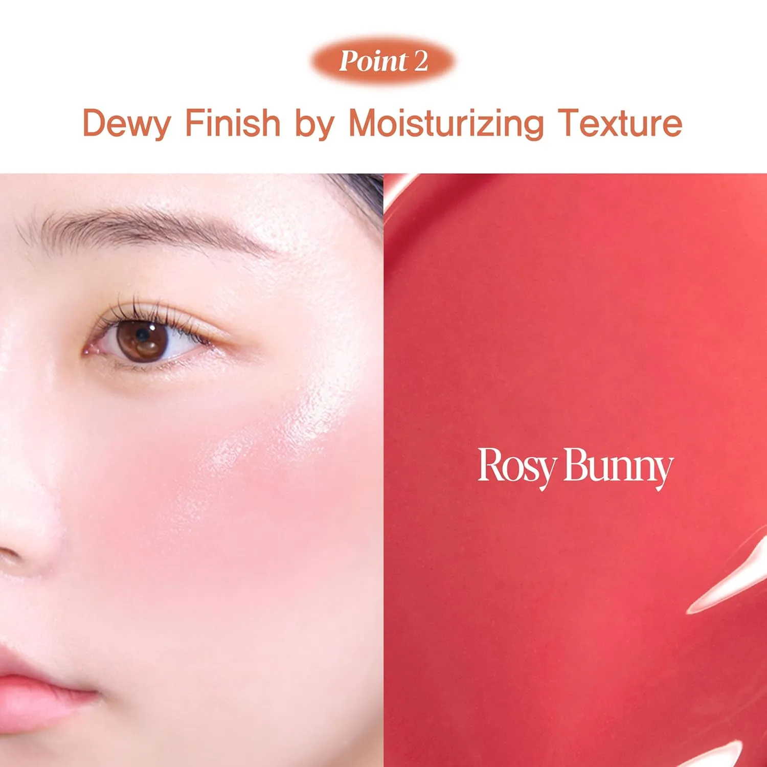 Espoir Tone-Pairing Liquid Blush #5 Rosy Bunny Moisturizing Formula for Dewy Cheeks Watercolor-like Subtle Color K-pop Idol Blush