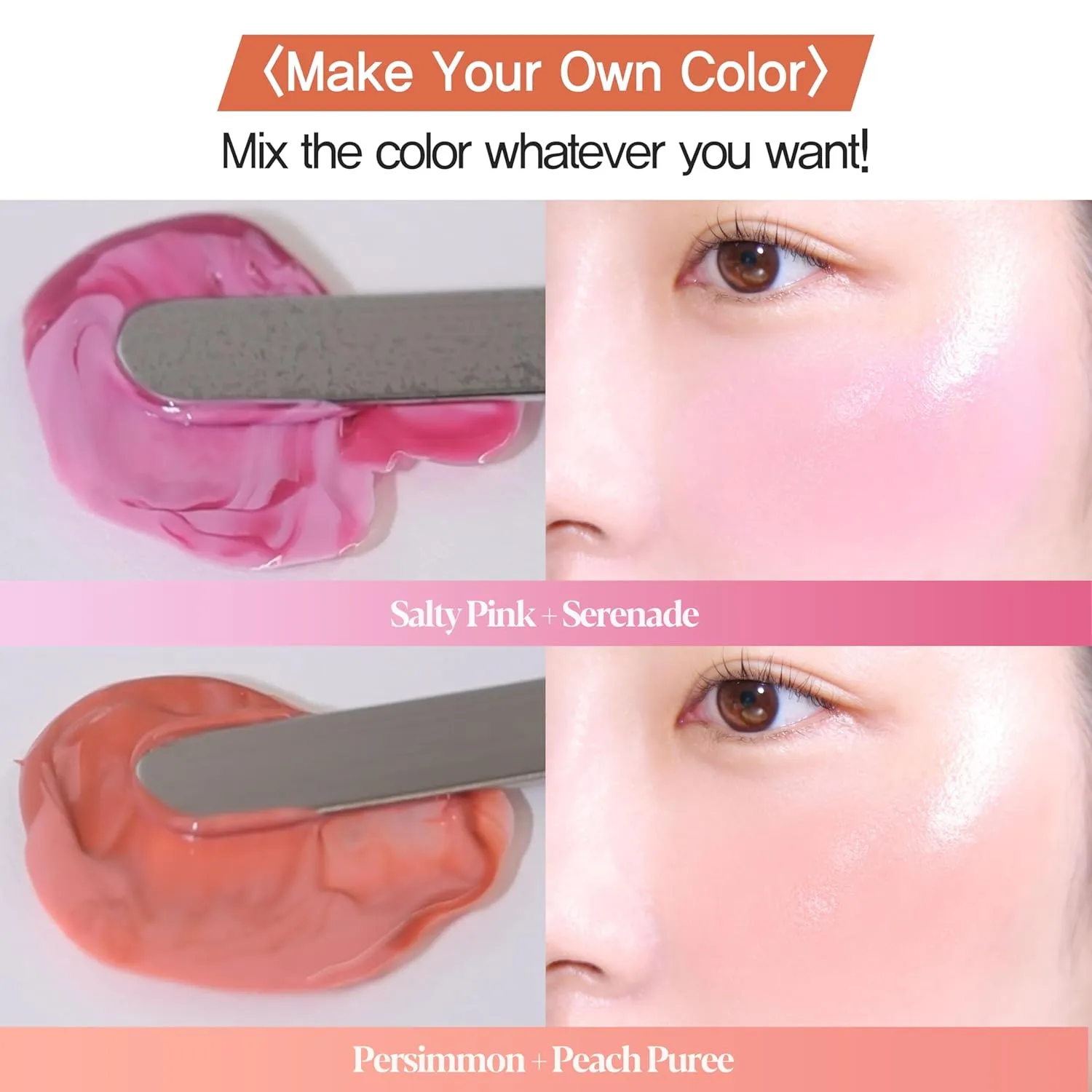Espoir Tone-Pairing Liquid Blush #5 Rosy Bunny Moisturizing Formula for Dewy Cheeks Watercolor-like Subtle Color K-pop Idol Blush