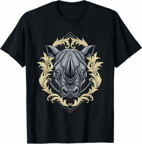 Ethnic Rhino - Rhinoceros Zoo Animal Lover Zoologist Zoology T-Shirt