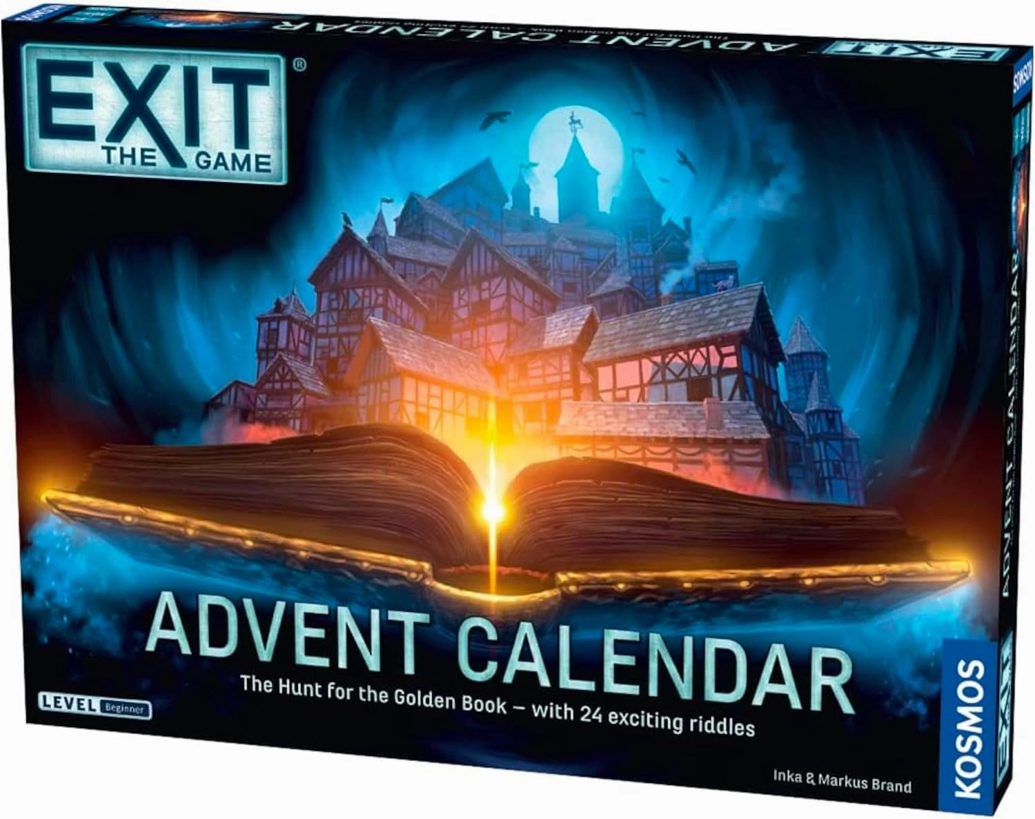EXIT: Advent Calendar - The Hunt for The Golden Book | EXIT: The Game - A Kosmos Game | Family-Friendly, Card-Based at-Home Escape Room Experience in a Calendar| 24 Riddles Over 24 Days | Ages 10 