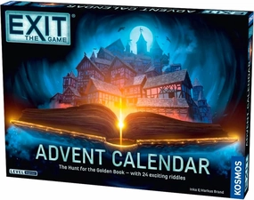 EXIT: Advent Calendar - The Hunt for The Golden Book | EXIT: The Game - A Kosmos Game | Family-Friendly, Card-Based at-Home Escape Room Experience in a Calendar| 24 Riddles Over 24 Days | Ages 10 