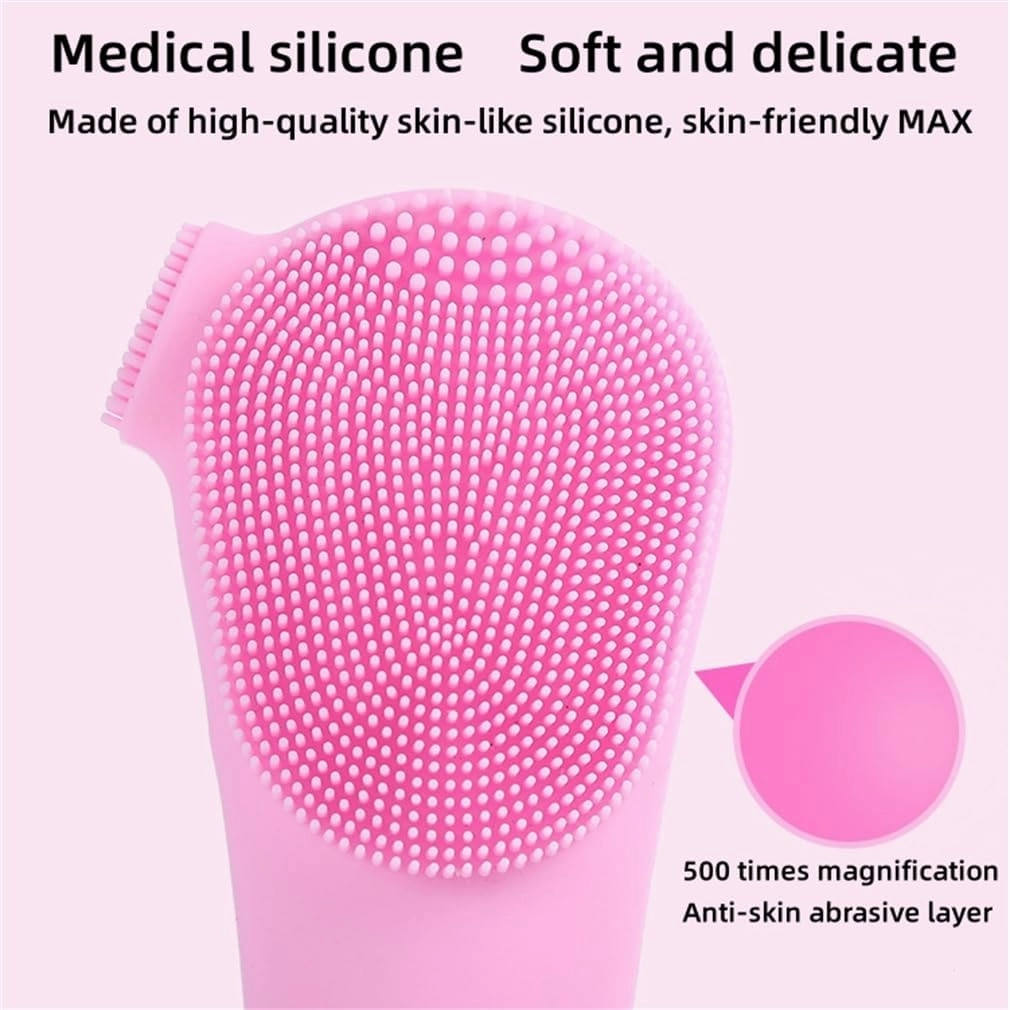 Face Scrubber Exfoliator, Facial Massager Brush, Ergonomic Design Durability Active Silicone Deep Cleansing, for Exfoliating, Massaging Deep Cleansing,Blue