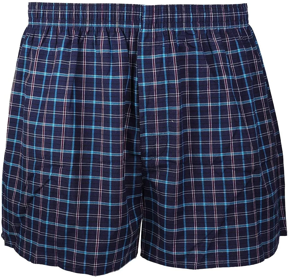 Falari 4-Pack Men's Boxer Underwear 100% Cotton Premium Quality