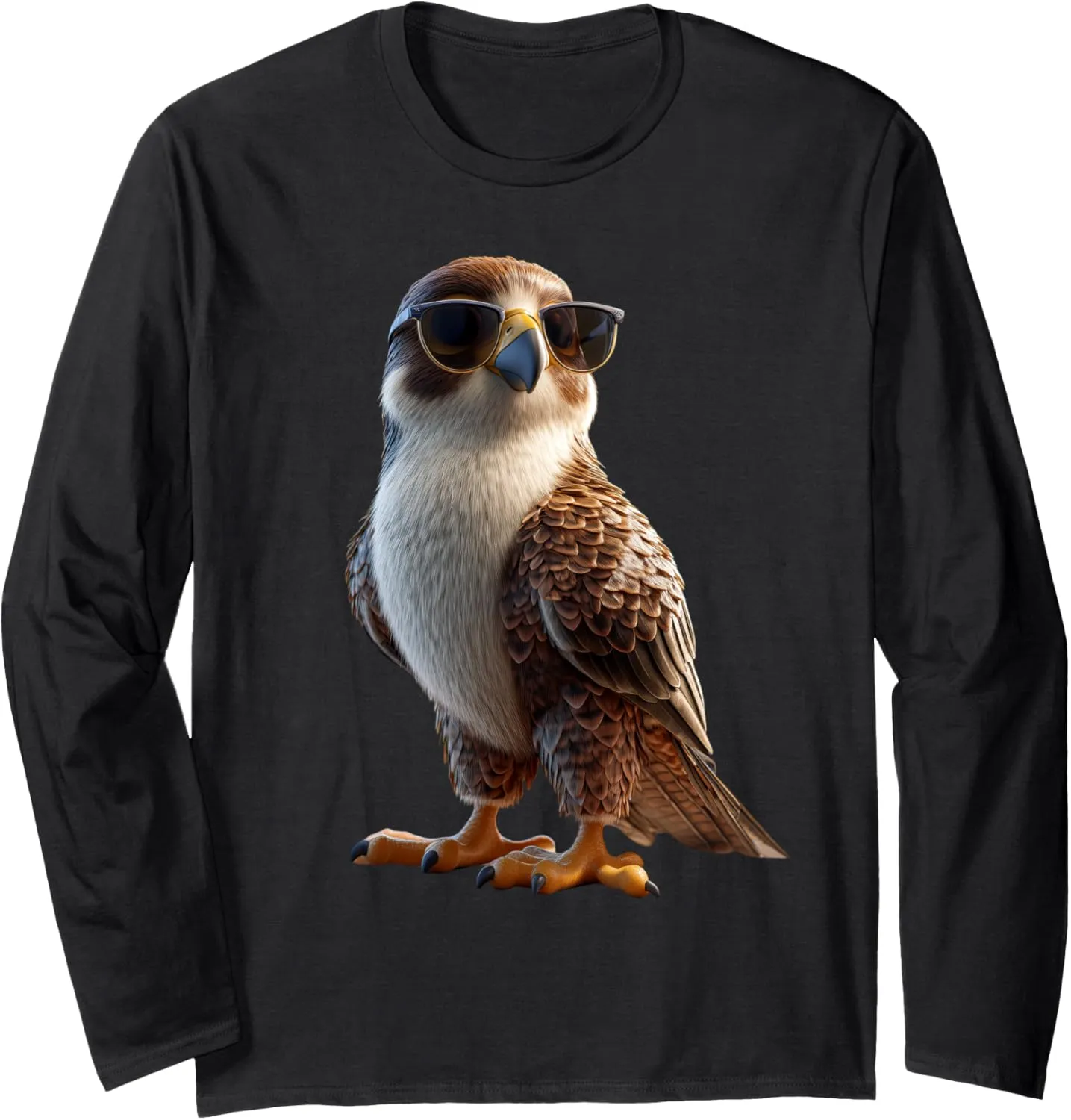 Falcon Kestrel Falcons Hunting Peregrine Birds Falconry Long Sleeve T-Shirt