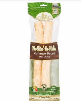 Fieldcrest Farms Nothin To Hide Large Roll Chicken Dog Chews, 10", 2 ct