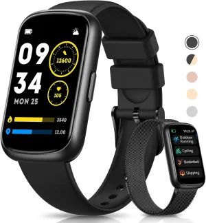 Fitness Tracker- Smart Watches for Women Men with 24/7 Heart Rate Monitor Blood Oxygen Sleep Tracker, Waterproof Fitness Watch, Activity Smartwatch for Android iPhone, Calorie Distance Pedometer, Gift