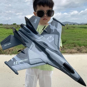 Fixed-Wing Remote Control Helicopter Easy to Fly Rc Planes with Cool Light, 2.4GHZ RC Gliding Foam Aircraft Model Xmas Gift for Kids Beginners Adults