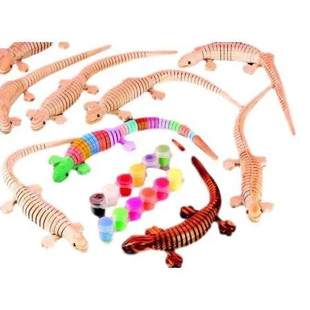 Flexible Wooden Lizard - Each