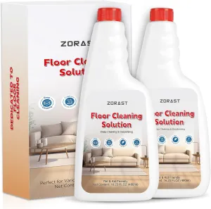 Floor Cleaning Solution, 2-Pack 16.23oz, Eco-Safe, Compatible with All Roborock Mopping Robots (S7, S8, Qrevo, Q7, Q8 series), Pet & Kid Friendly, Stain-Busting & Fresh-Scented