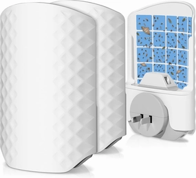 Flying Insect Trap for Indoors, Bug Killer Light Trap for Fruit Flies, Gnats, Moths, and Houseflies, 2 Devices   8 Refills, Best Fly Traps for Home, Kitchen, Bedroom, Plant Area, Garages
