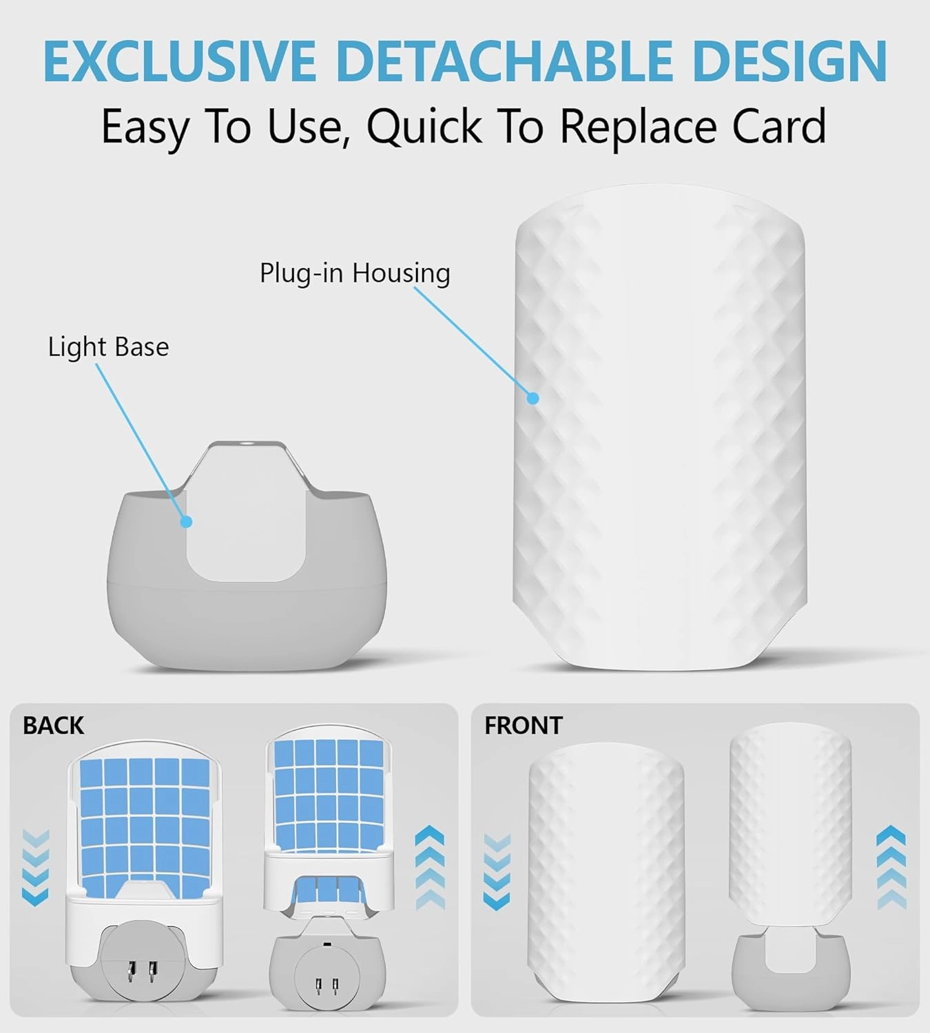 Flying Insect Trap for Indoors, Bug Killer Light Trap for Fruit Flies, Gnats, Moths, and Houseflies, 2 Devices   8 Refills, Best Fly Traps for Home, Kitchen, Bedroom, Plant Area, Garages