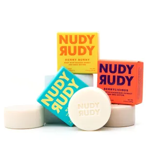 FOMO Bundle Bar Soap Pucks, Includes Hunny Bunny, Wasabi Pear, Berrylicious, Made with Organic Shea Butter, Pure Plant Oils, Triple Milled Bars, All Skin Types, 4.2 oz Each - Pack of 3