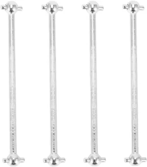 for Wltoys 144001 144002 124007 124016 124017 124018 124019 4pcs Drive Shaft Dogbone CVD Driveshaft RC Car Upgrade Parts RC Car DIY Parts(Silver)