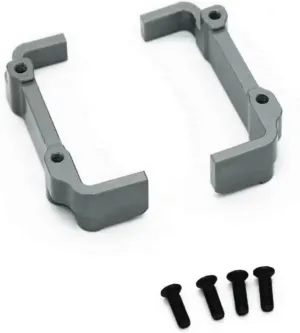 for WLtoys 144010 144001 144002 124016 124017 124018 124019 Metal Upgrade Battery Holder RC Car Parts Accessories Replacement Use RC Car DIY Parts(Gray)