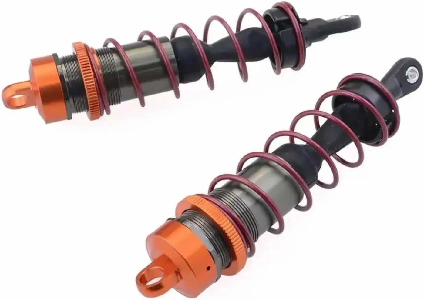For Jlb For Hsp For Racing For HPI For Zd For Racing 1/8 2Pcs Aluminium Alloy Metal Front/Rear Shock Absorbers RC Car Truck Upgrade Spare Parts RC Car DIY Parts(120mm)