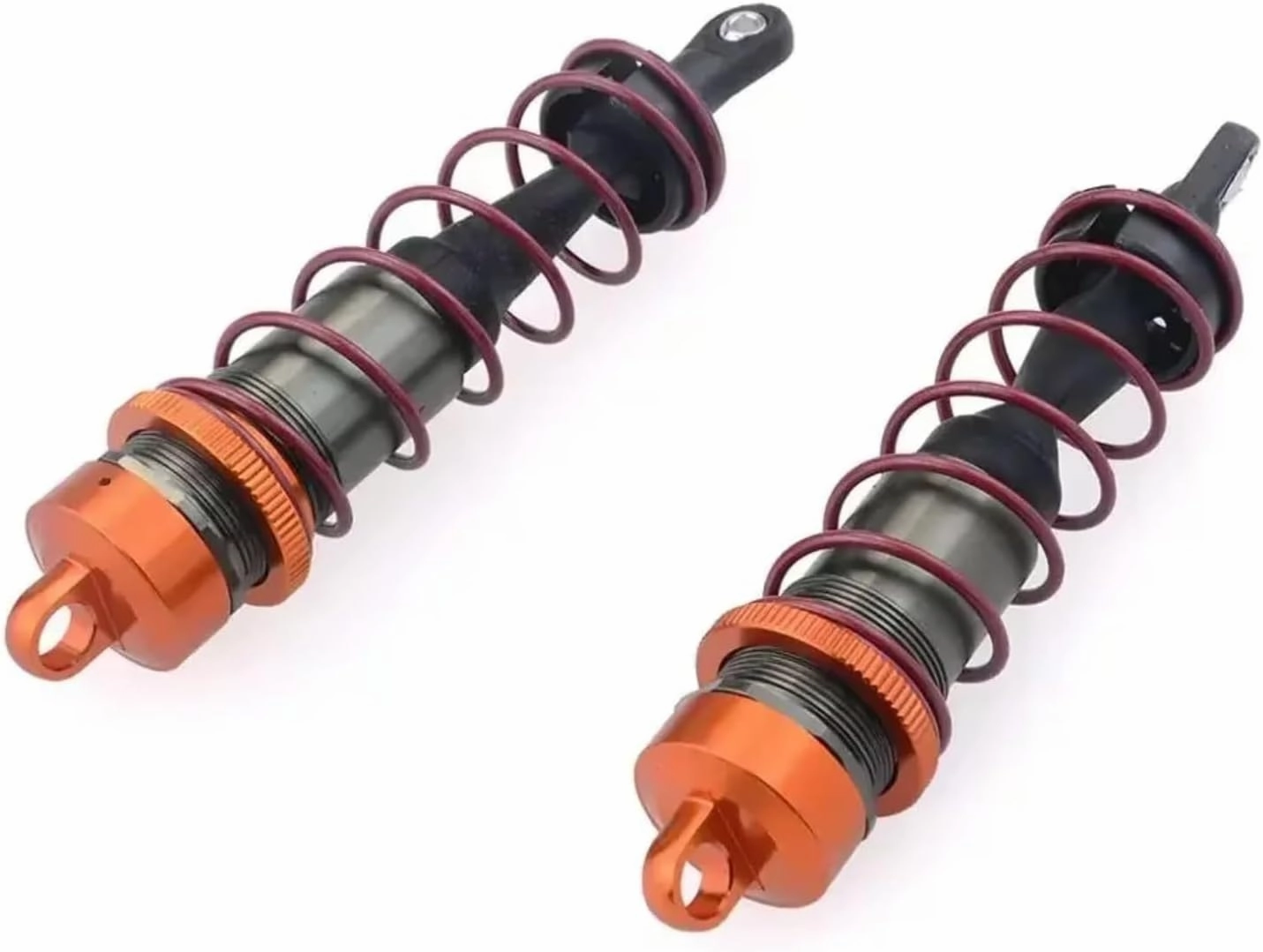 For Jlb For Hsp For Racing For HPI For Zd For Racing 1/8 2Pcs Aluminium Alloy Metal Front/Rear Shock Absorbers RC Car Truck Upgrade Spare Parts RC Car DIY Parts(120mm)