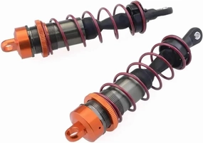 For Jlb For Hsp For Racing For HPI For Zd For Racing 1/8 2Pcs Aluminium Alloy Metal Front/Rear Shock Absorbers RC Car Truck Upgrade Spare Parts RC Car DIY Parts(120mm)