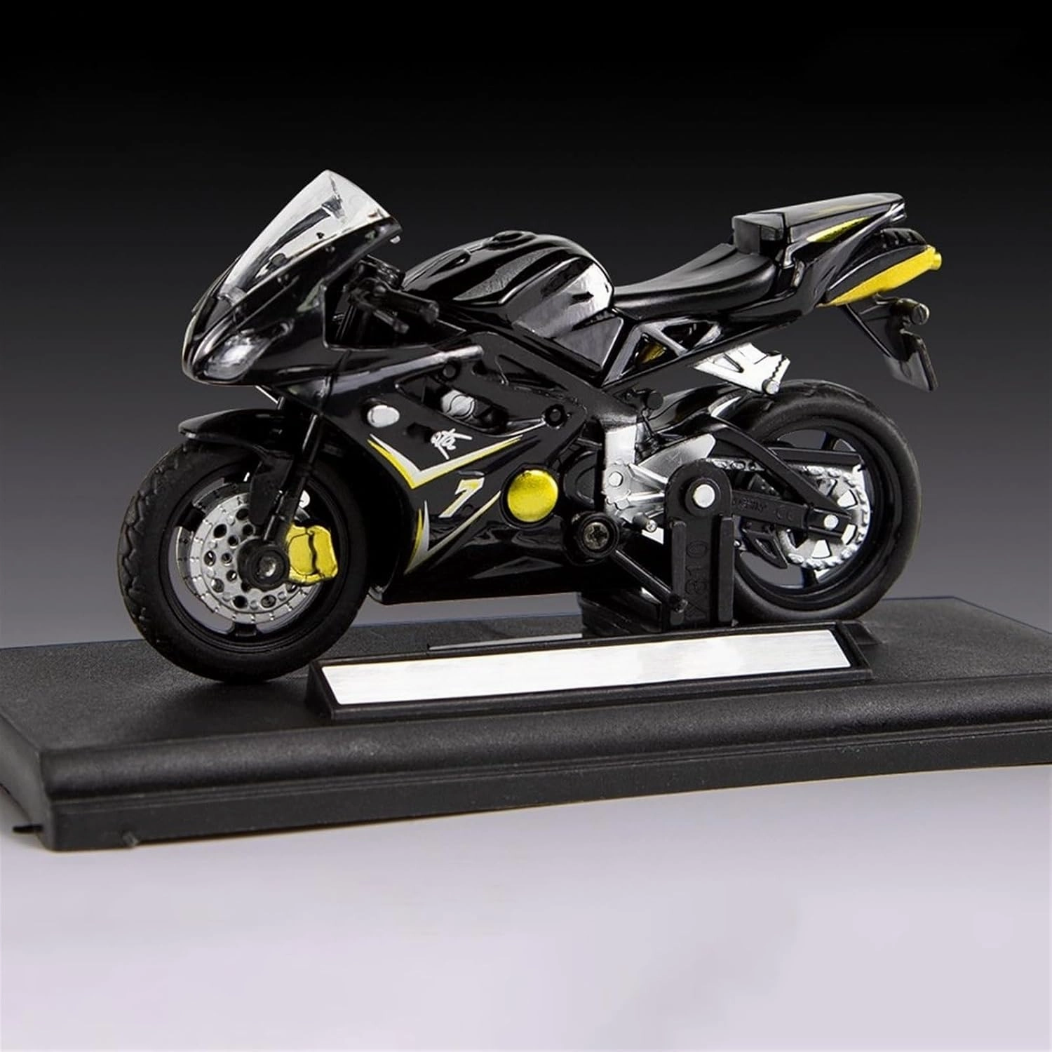 for Triumph 1:18 Scale 675 Alloy Scooter Sports Bike Statue Die Cast Kids Toy Motorcycle Vehicle Racing Model Replica Boy Gift Motorcycle Model(Black)