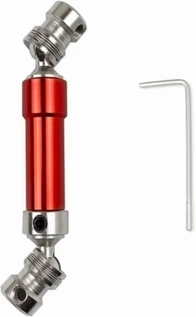 for WLtoys 12428 12423 1/12 1pcs CVD Metal Rear Drive Shaft 80mm RC Car Short Course for Desert for Buggy Upgrade Parts Accessories RC Car DIY Parts(Red)