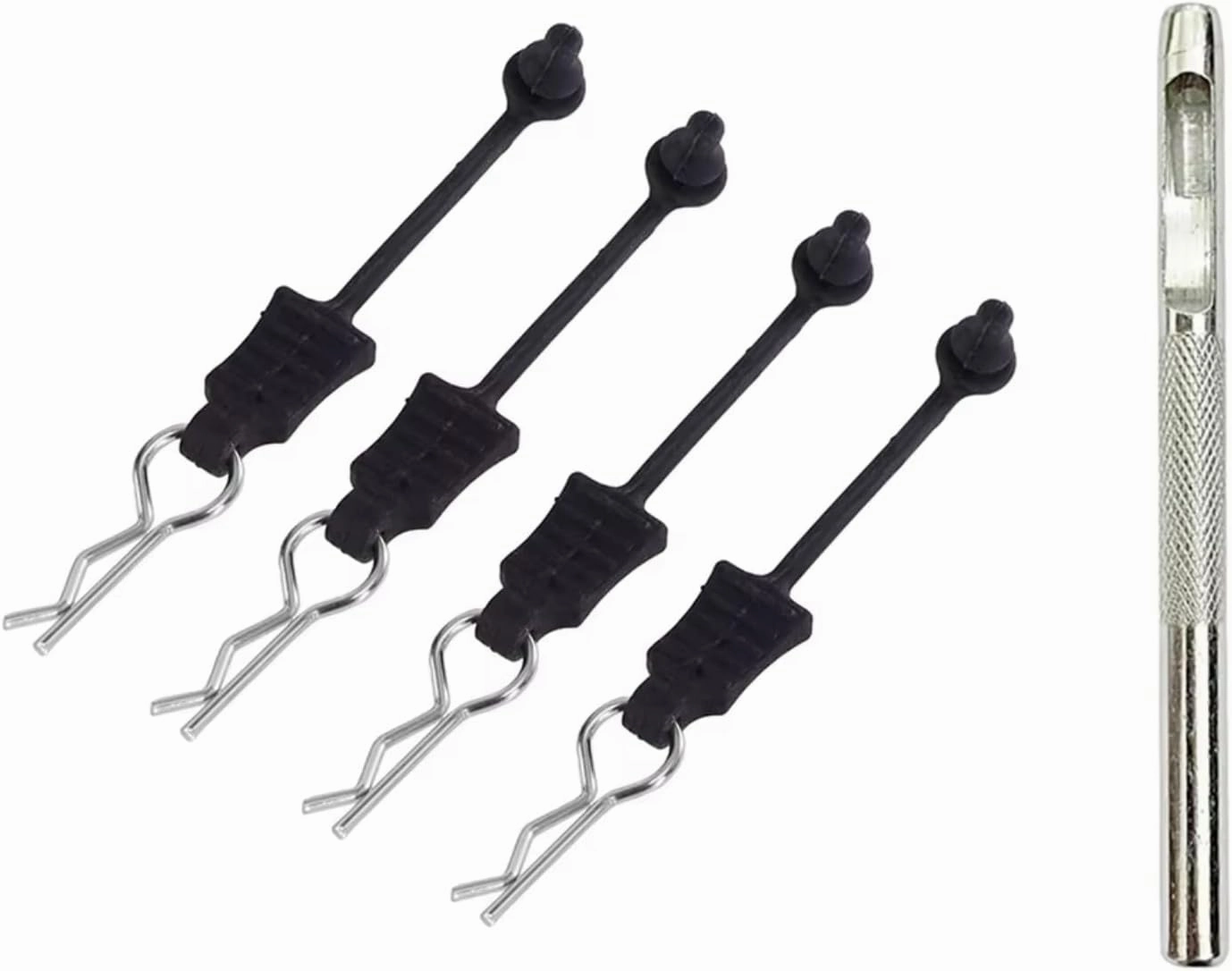 for Wltoys for MJX for Hyper Go 1/12 1/14 1/16 Prevent Loss Body Clips with Flexible Rubber Retainer RC Car Upgrade Parts Accessories RC Upgrade Parts(4pcs)