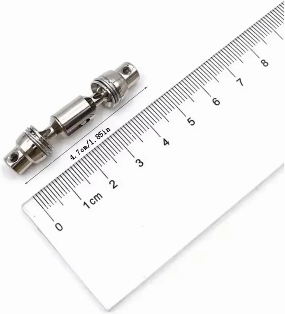 for WPL B36 B16 C14 C24 B24 1/16 for Henglong Truck Metal Front Rear Drive Shaft RC Car Spare Parts Parts Upgrade and Replacement RC Car DIY Parts(Silver)