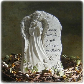 Forever with The Angels Statue to Express Sympathy for Funeral Or Memorial Comfort The Grieving for Loss of A Loved One