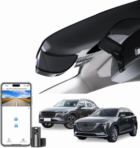 Front 4K & Rear 1080p Dash Cam for Mazda CX5 2019-2025 & CX-9 2020-2025 2.5S Select Preferred Carbon Edition Plus Turbo Signature Touring Signature Grand Touring Sport, WiFi & App, 128GB Card